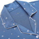 Little K Bamboo Shorties Lake Blue with Stars | The Nest Attachment Parenting Hub